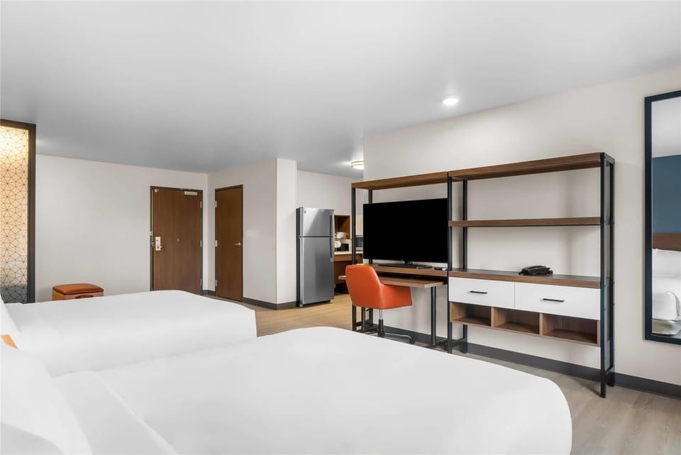 Step into a spacious suite made for easy group stays.