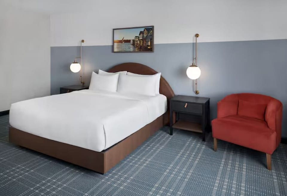 Bedroom. Interior and views may vary based on location and availability