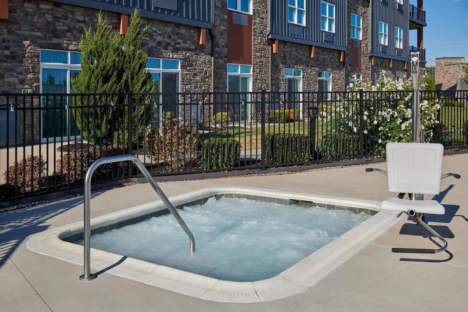 Soak in bubbling warmth after a day on the water.