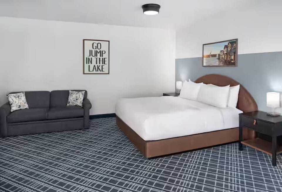 Bedroom. Interior and views may vary based on location and availability