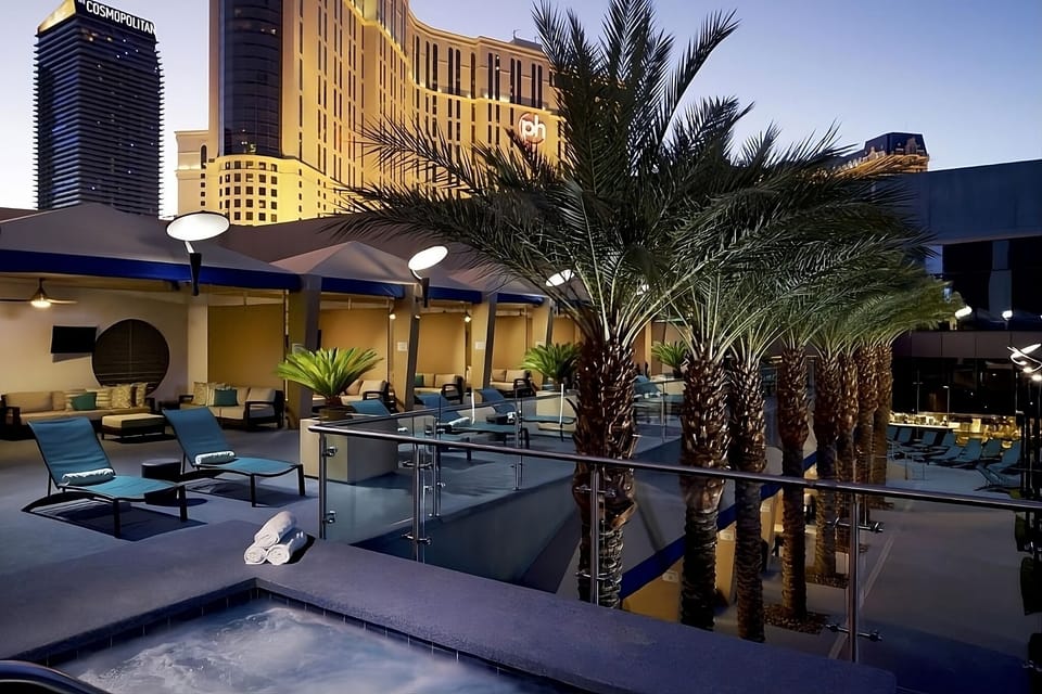 Unwind in bubbling hot water after a vibrant day.