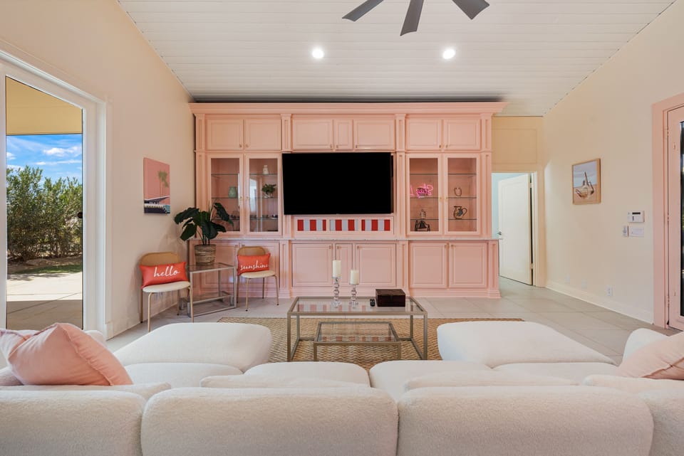 Dream vibes only - chic living room made for glam lounging and photo ops