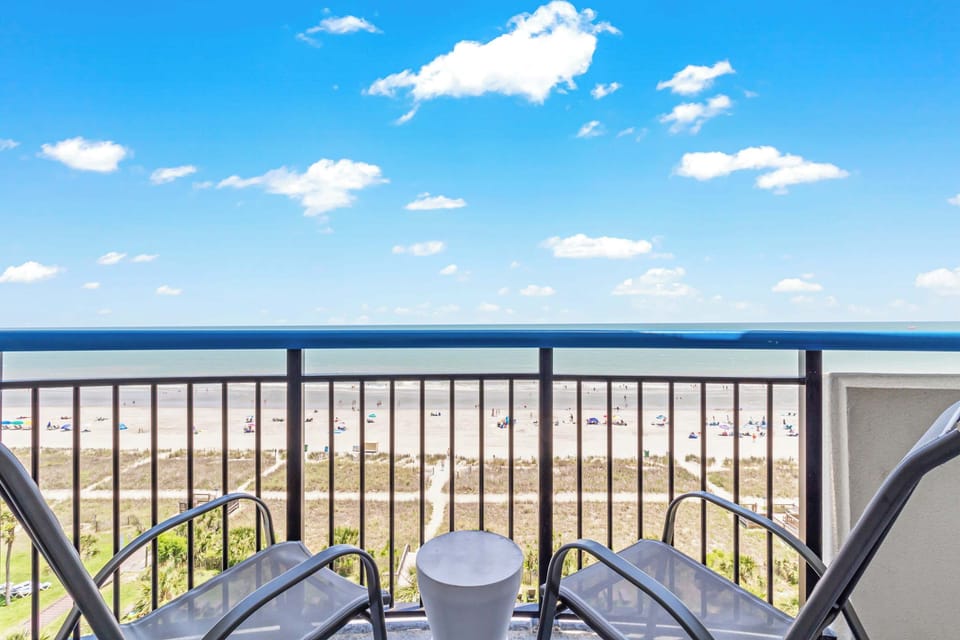 Start your mornings with coffee and ocean views from your private balcony. Soak in the sights and sounds of Myrtle Beach just steps from the sand—your front-row seat to coastal paradise!
