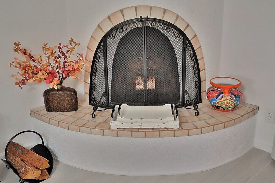 decorative fireplace, not for use