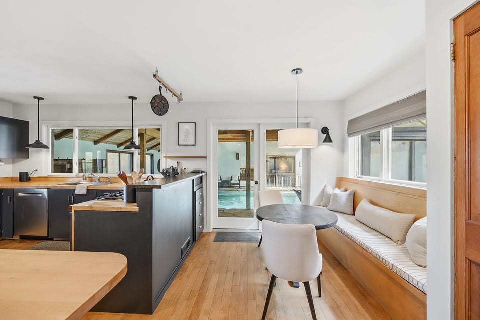 Pool access off the kitchen