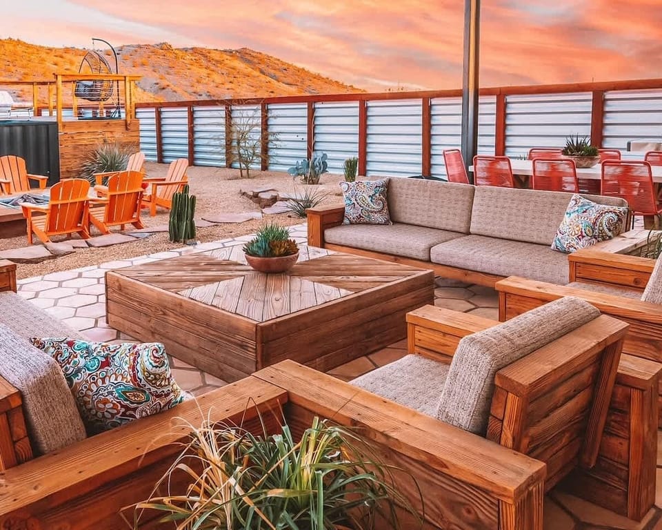 Backyard Lounge Area
