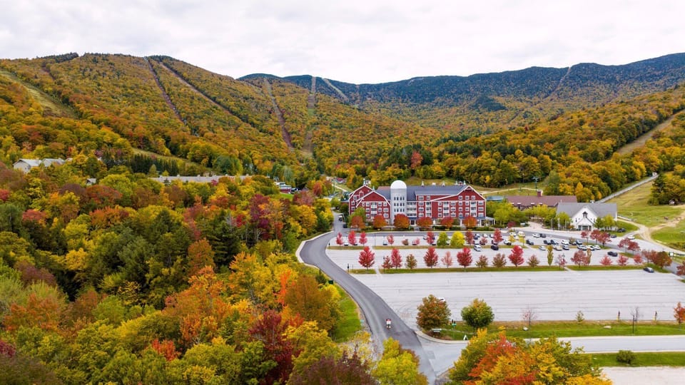 Sugarbush resort in fall - one mile up the road!