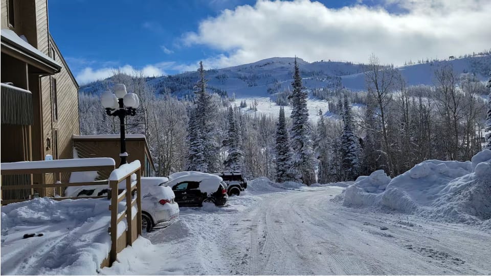 Snowy day in Brian Head!  Building J is on the left of this photo