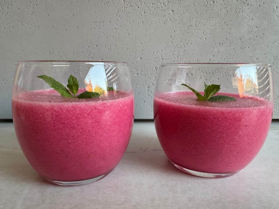 Homemade frozen smoothie