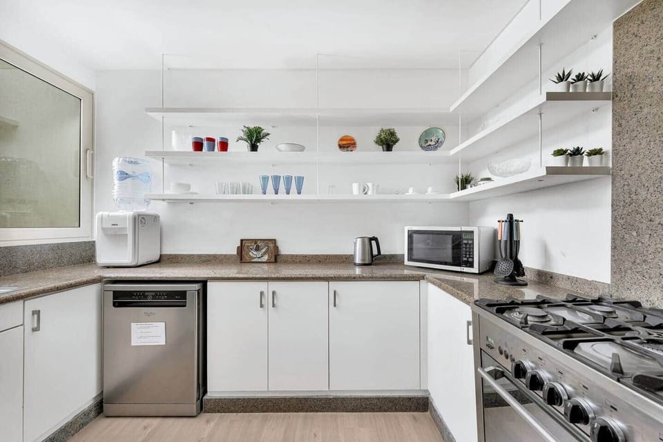Who said kitchens are boring? Our kitchen is fun to hangout and make a tasty meal for you and your family!