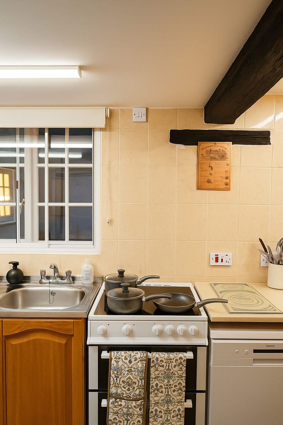 Fully equipped kitchen — ideal for Christmas meals and festive gatherings.