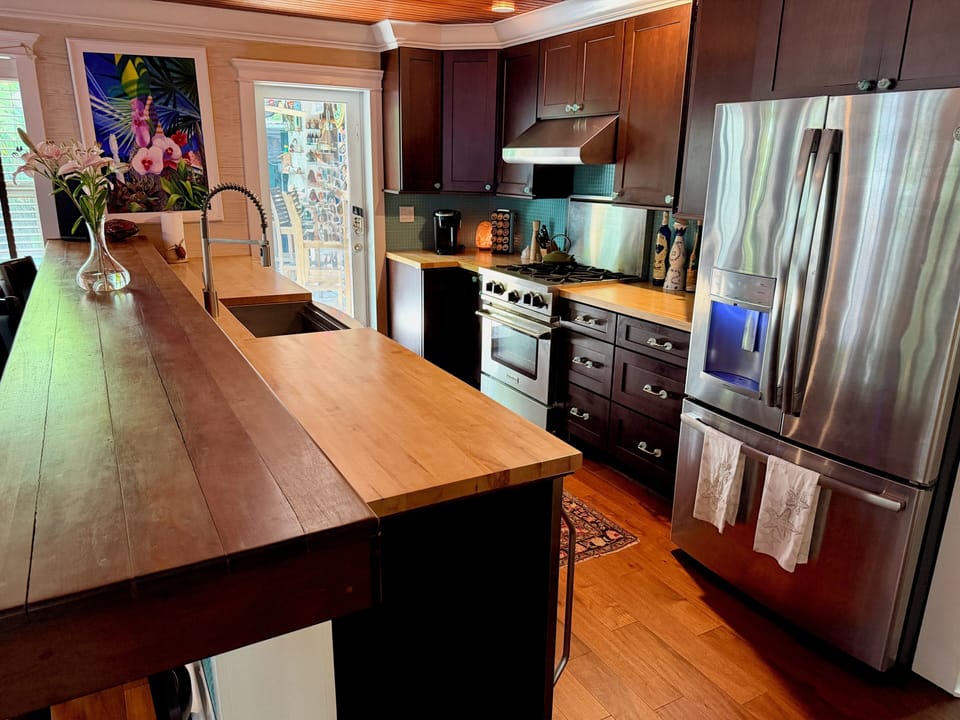 Cook up Caribbean cuisine on the Blue Star gas range with local catch seafood!