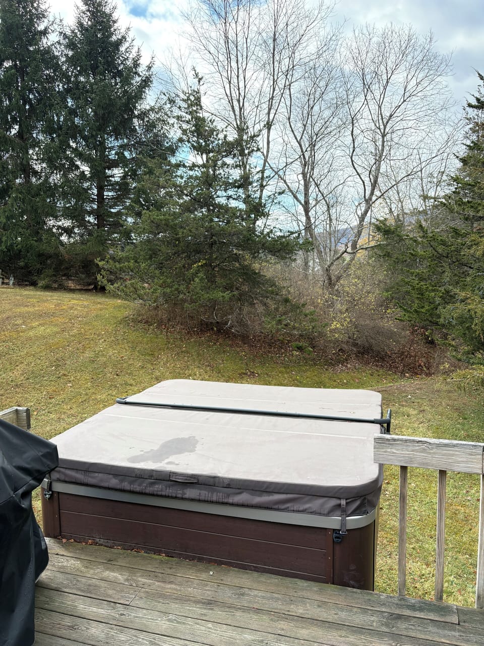 Large hot tub