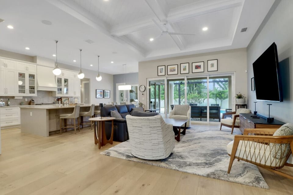 Open living room/ kitchen