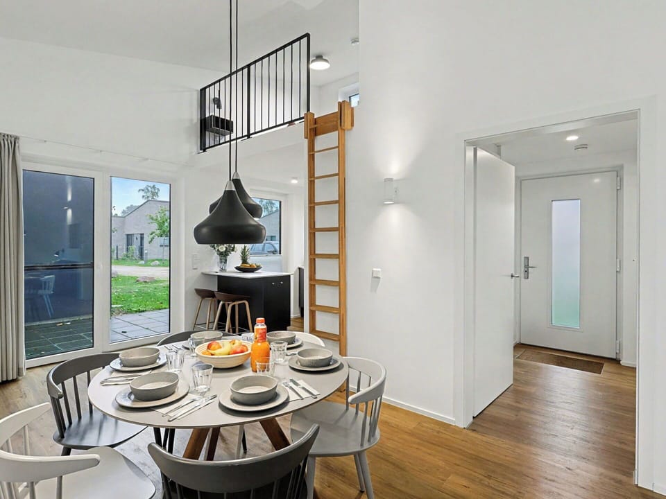 Interior Design, Flooring, Ceiling, Furniture, Floor, Room, Apartment, Chair, Light Fixture, Wood Flooring