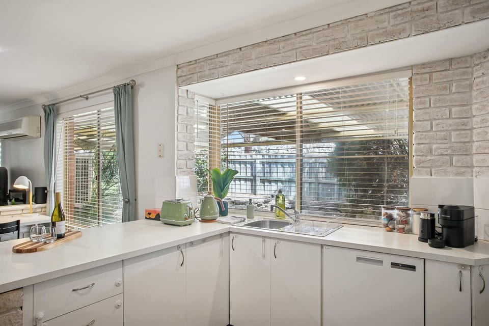 Compact yet fully equipped kitchen