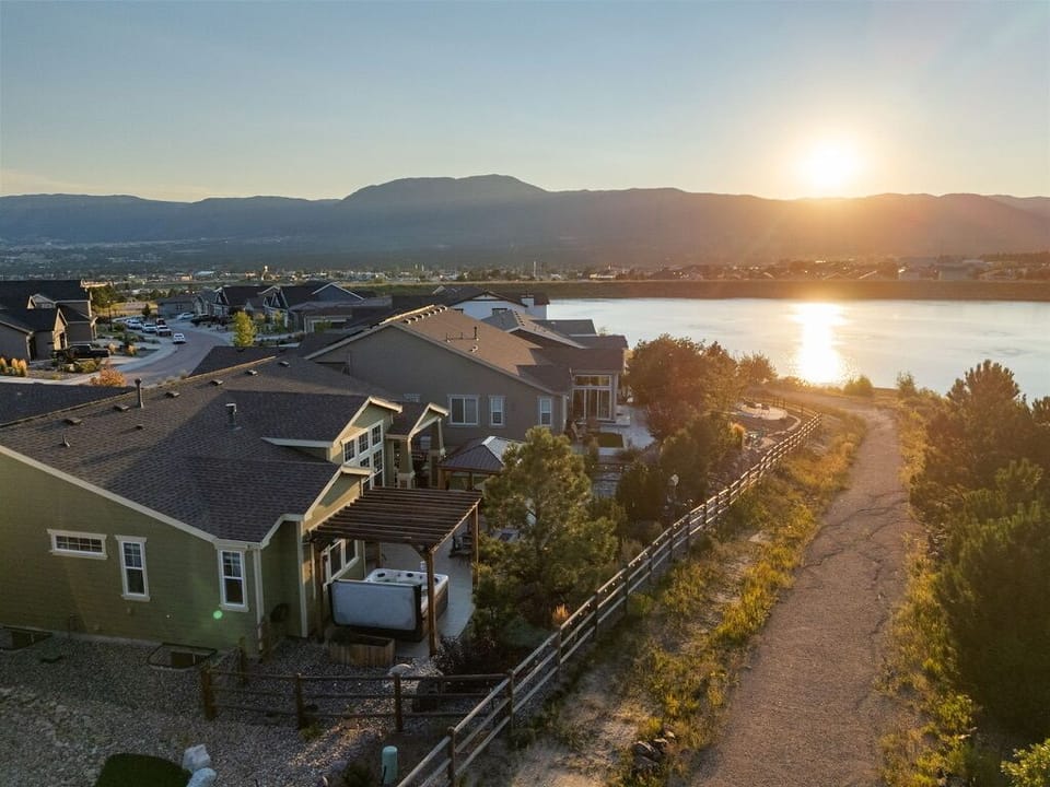 Solar panels capture the morning to sunset light and power your stay!