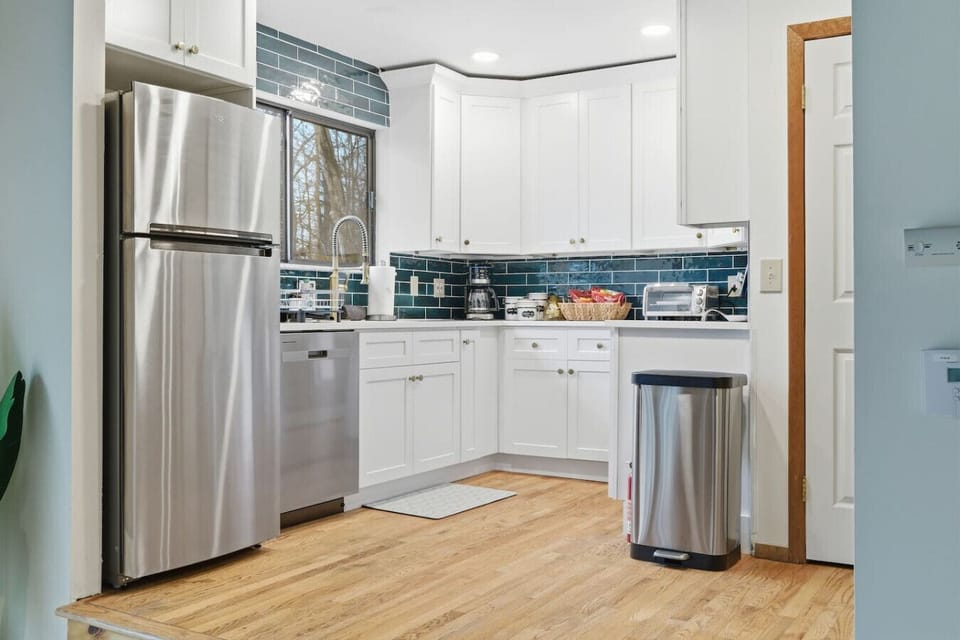 A sleek, modern kitchen packed with everything you need to craft a legendary meal.