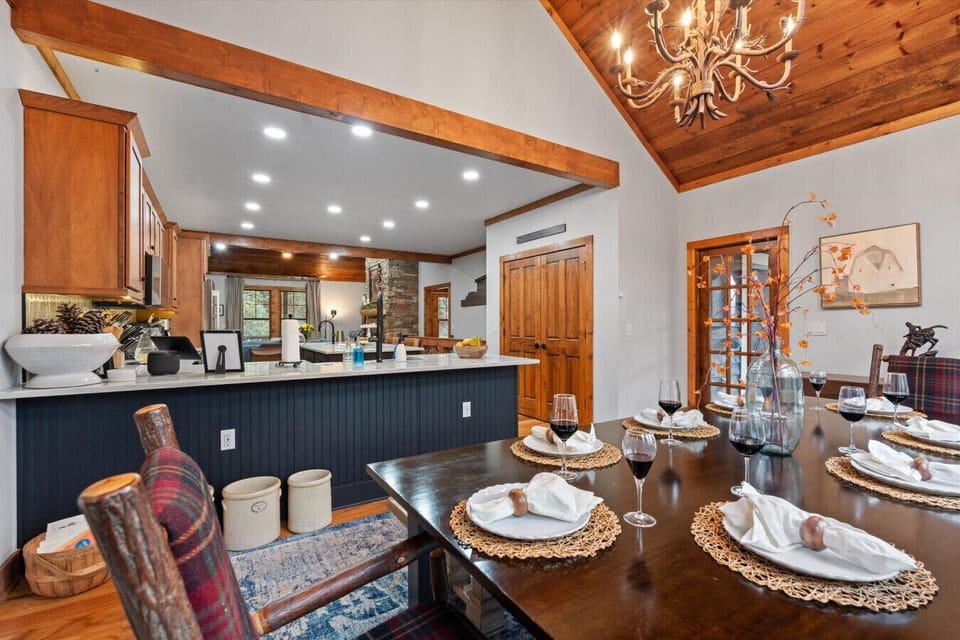 Dining Room | Woodland Views & Rustic Elegance