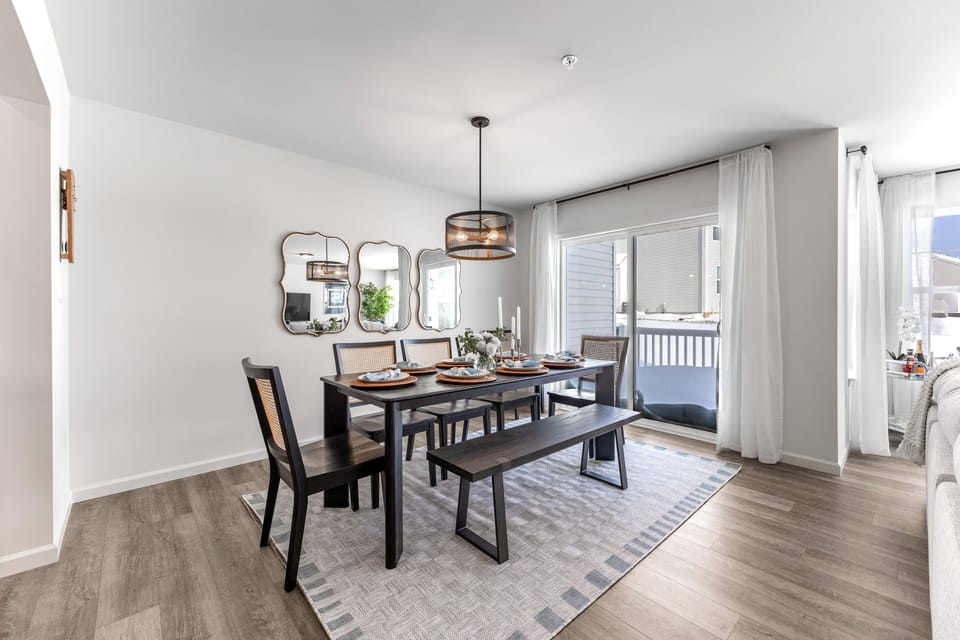 Open dining area