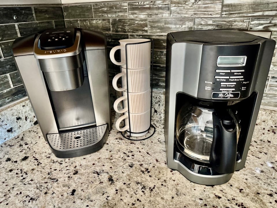 We offer a Keurig AND a standard coffee maker!