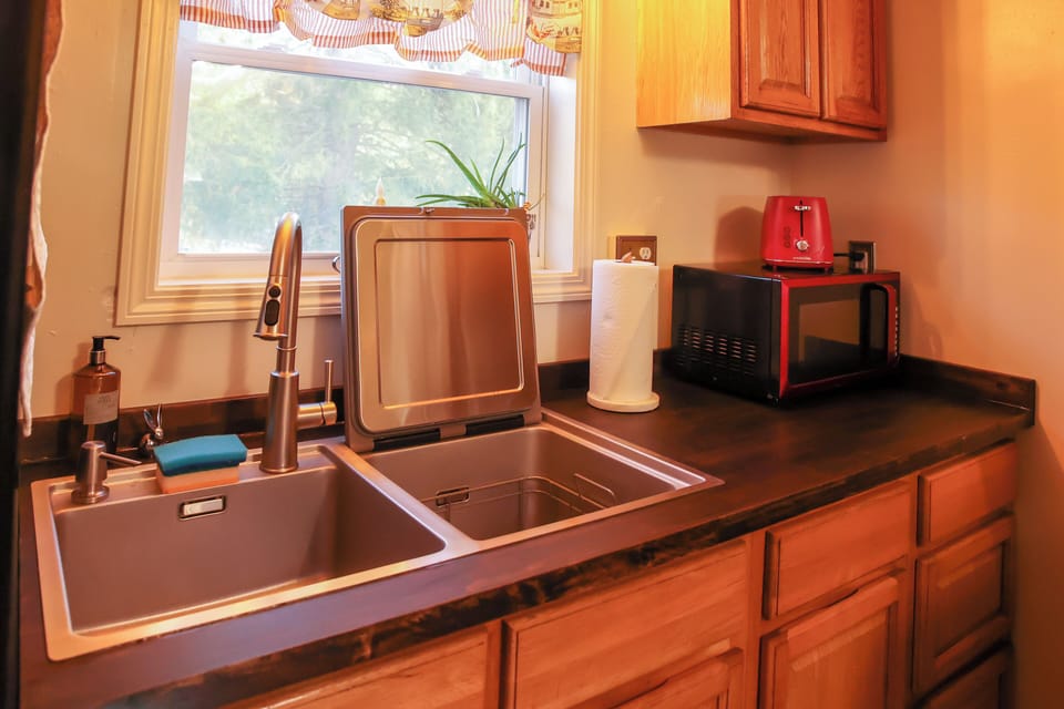 An in-sink dishwasher can help you from having to worry about handwashing dishes