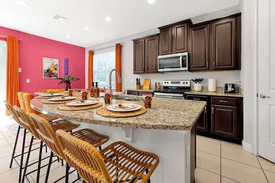 Whether you’re prepping dinner or enjoying a drink, this island invites everyone to gather and relax.