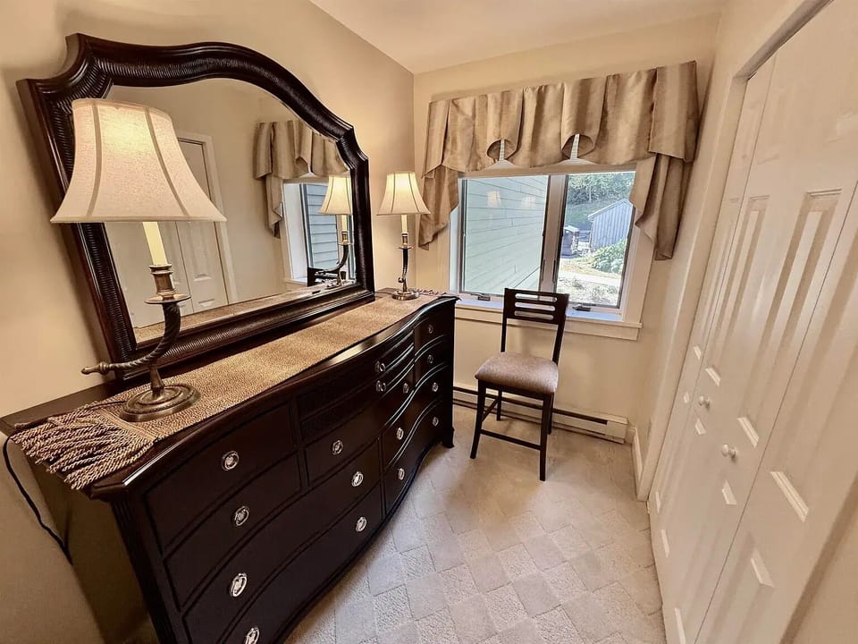 2nd Bedroom - king size bed; closet and dresser drawers