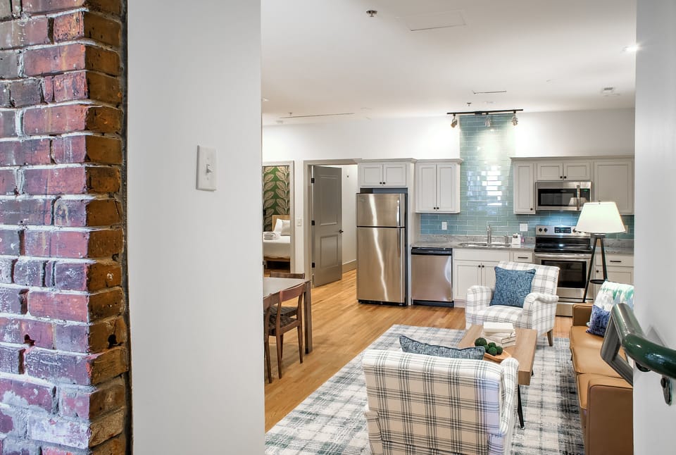 Open Kitchen & Living Area