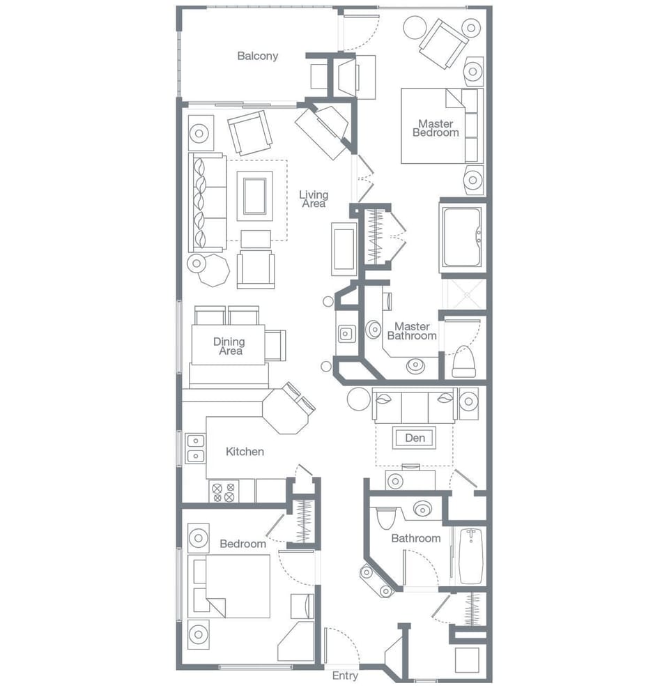 Sample floor plan (units may vary slightly)