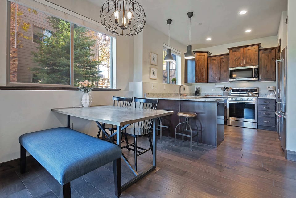 Large Windows throughout the Kitchen
