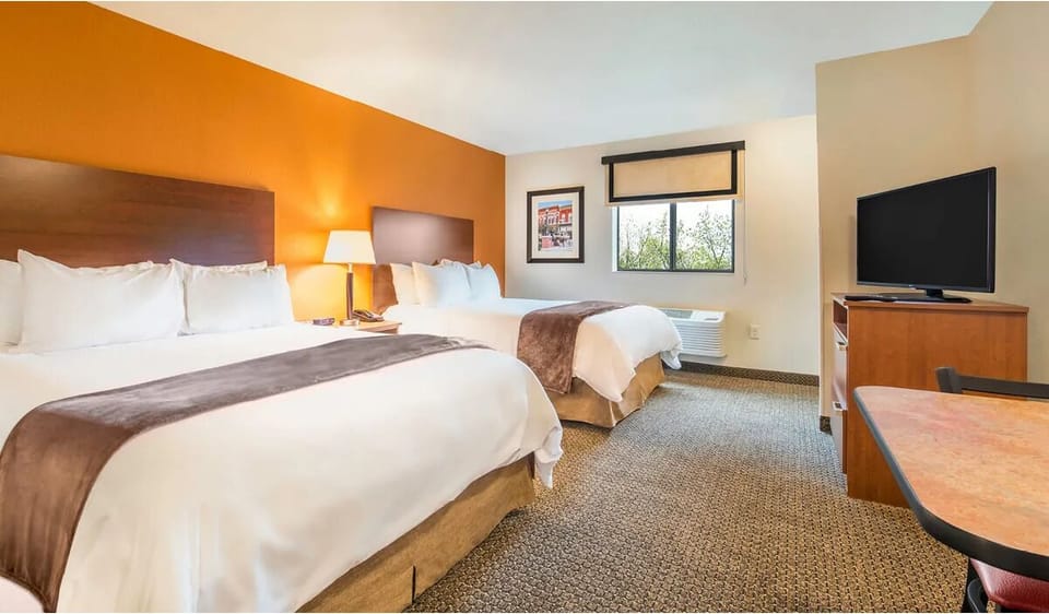 Stretch out in a spacious double-bed room made for rest.