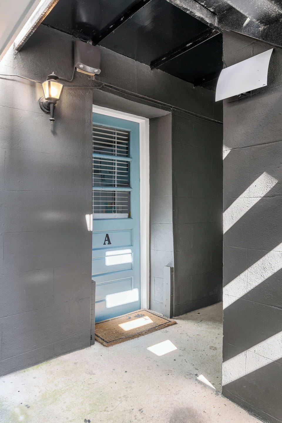 Private entrance to the unit 