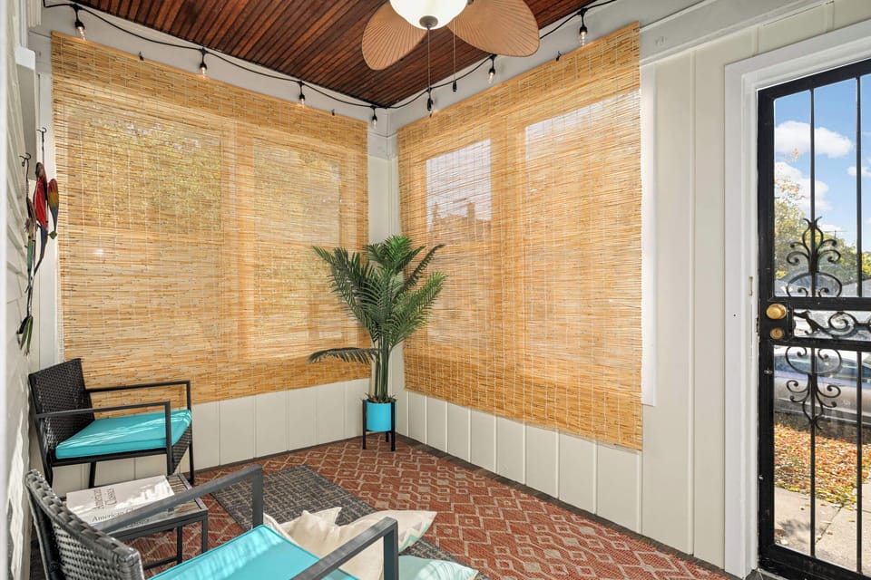 Three season porch right off the front door