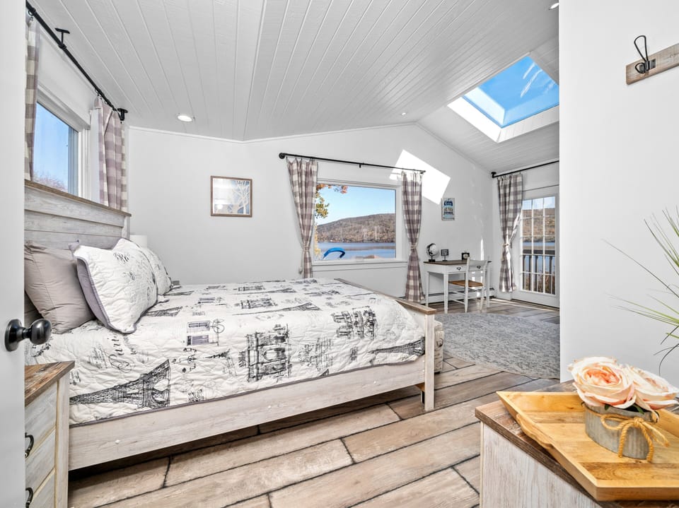 Skylight brings in natural morning light