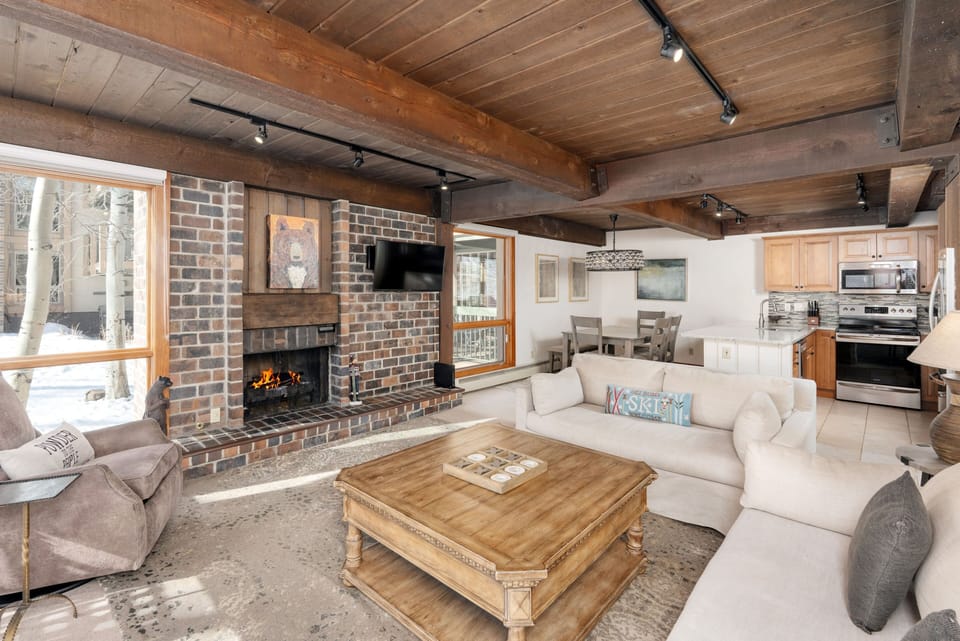 Living Room with Fireplace