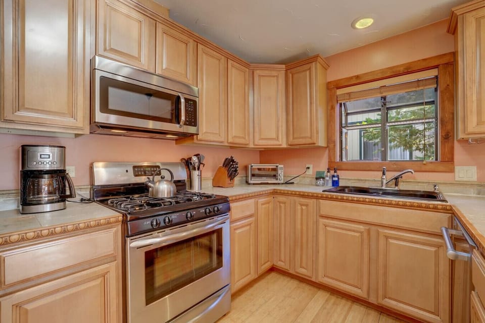 Fully stocked kitchen
