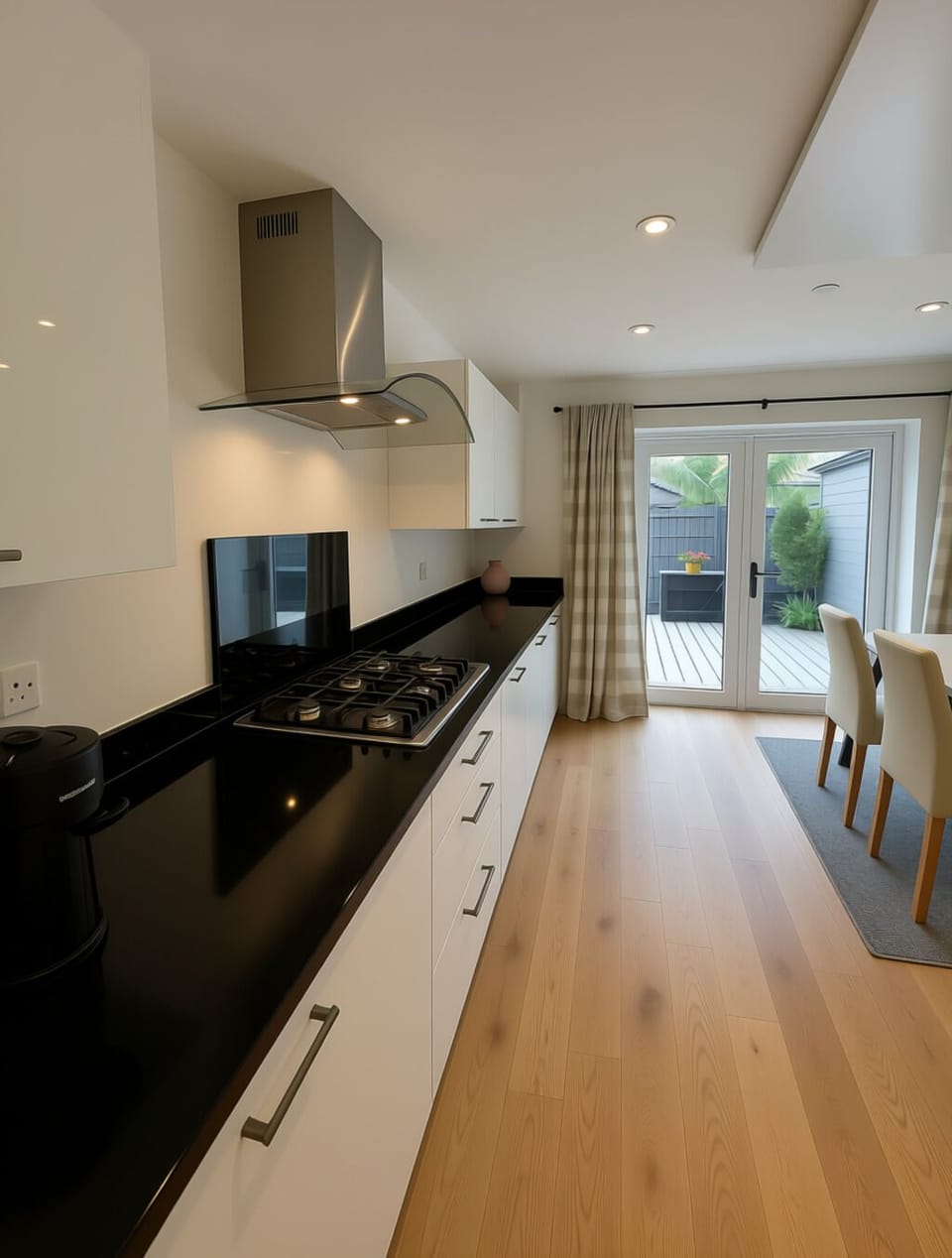 Cook up your favorite meals in this modern, fully equipped kitchen. 