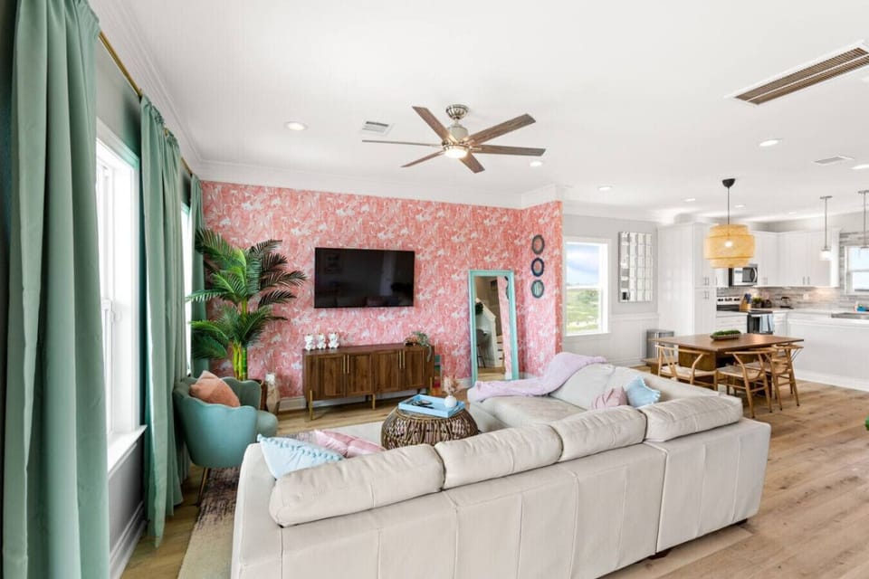 This is the main living room area of the home