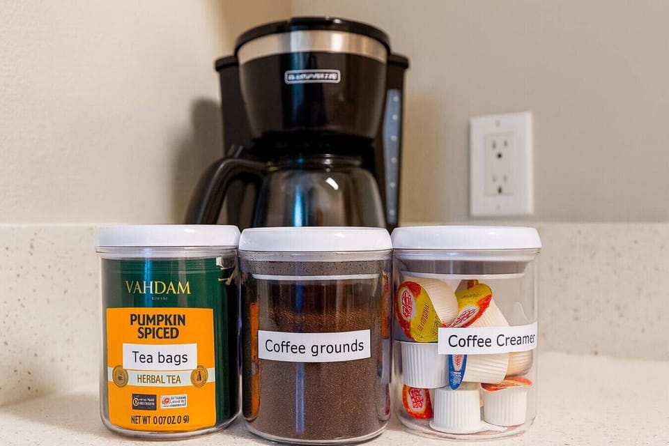 Complimentary coffee and tea station to start your mornings right.