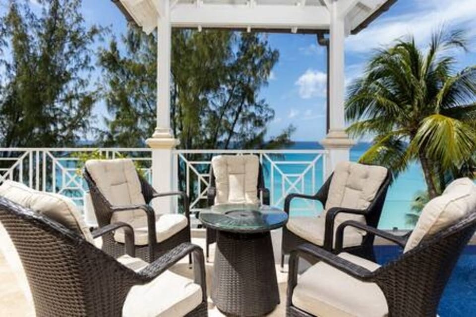 Perfectly situated next to the private plunge pool and with breathtaking sea views.