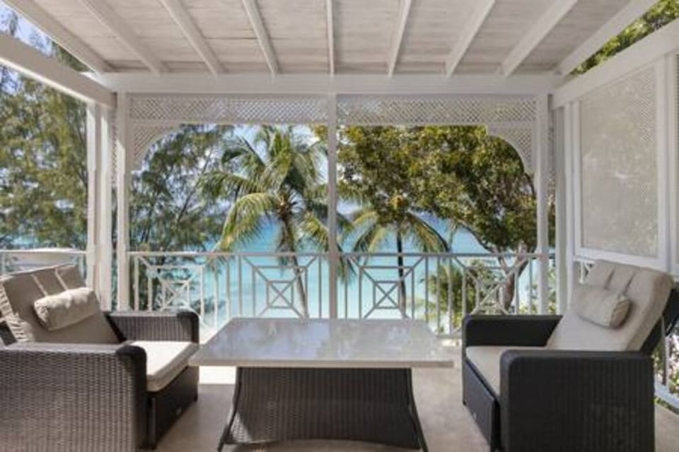 A shady area to relax in and enjoy the magnificent sea views.