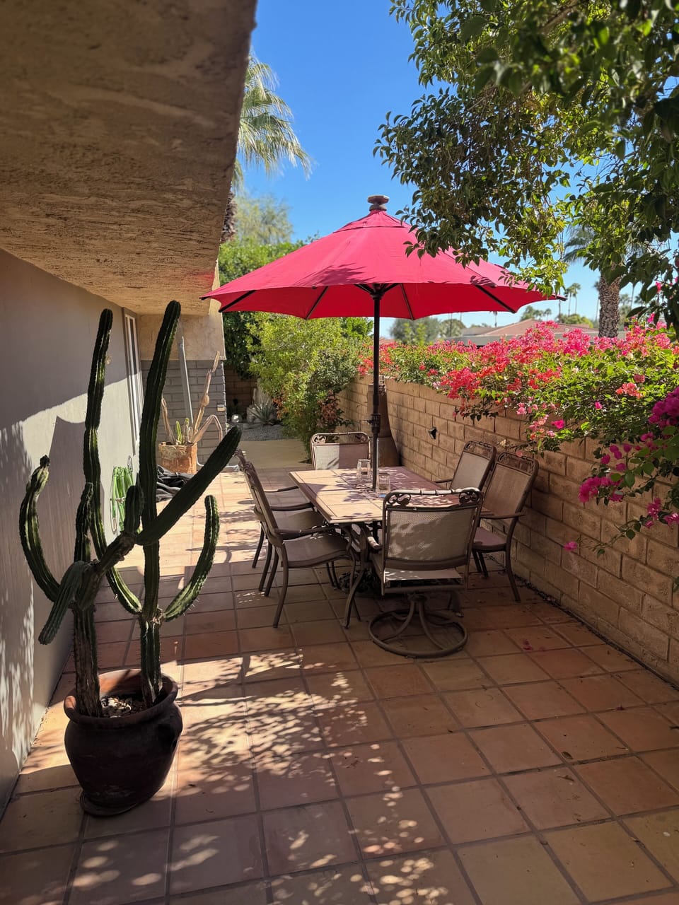 Private outdoor patio