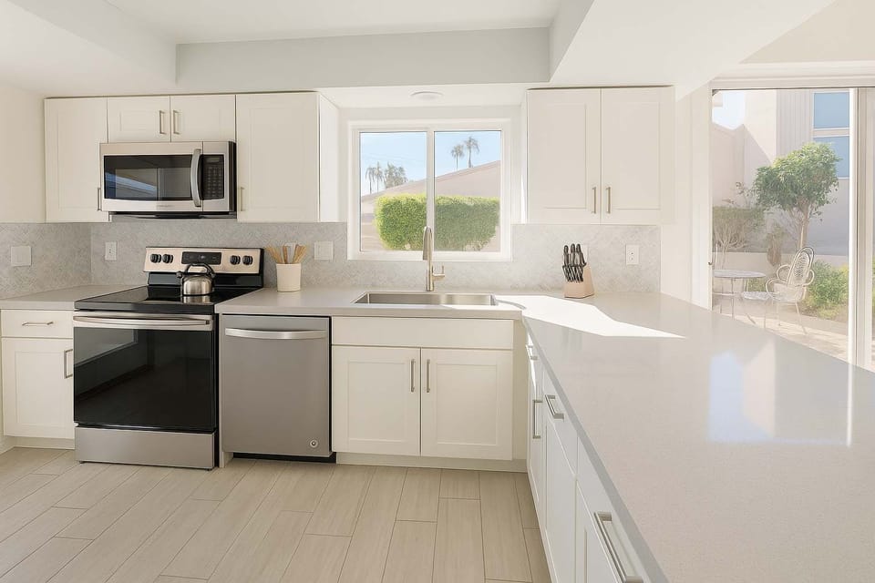 Remodeled kitchen