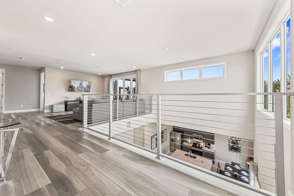 Bright, airy views from upstairs.