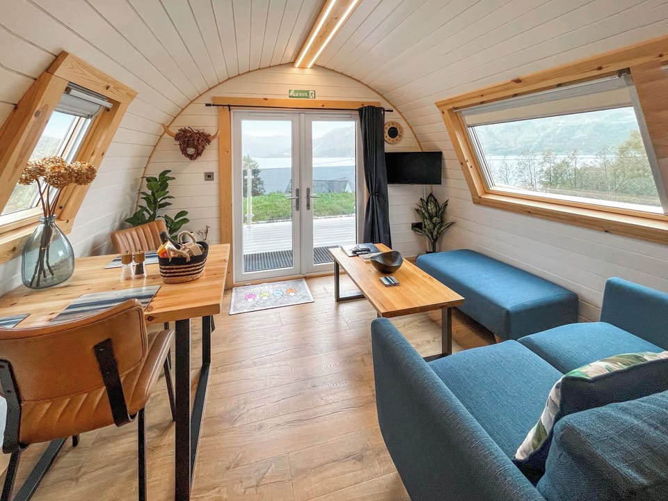 Open plan living space | Duich - Pods on the Croft, Avernish, near Kyle