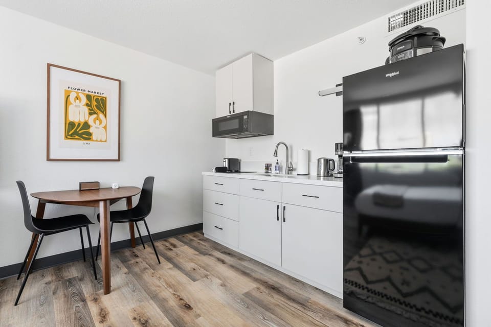 Your kitchenette comes ready with all the essentials.