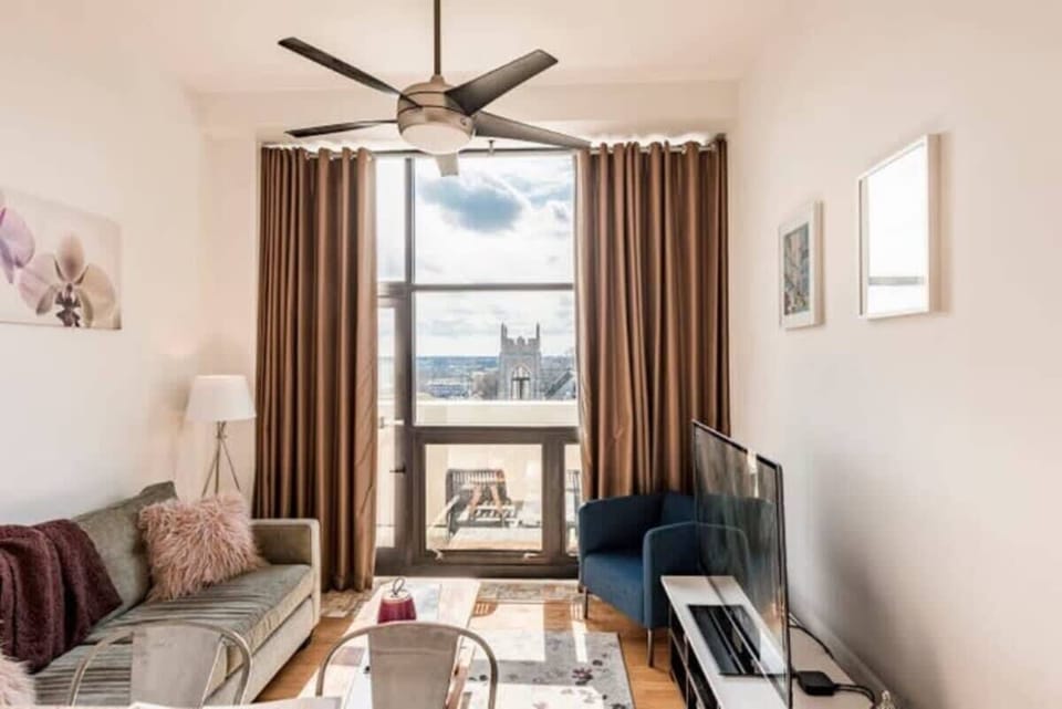Living Room with City Views