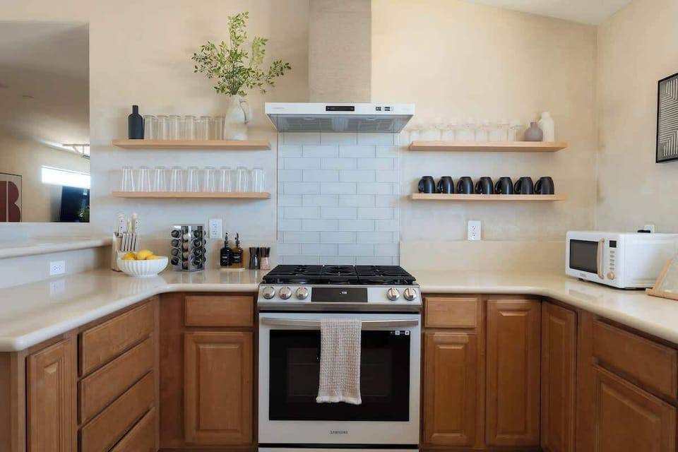 All the cookware and glassware you would need