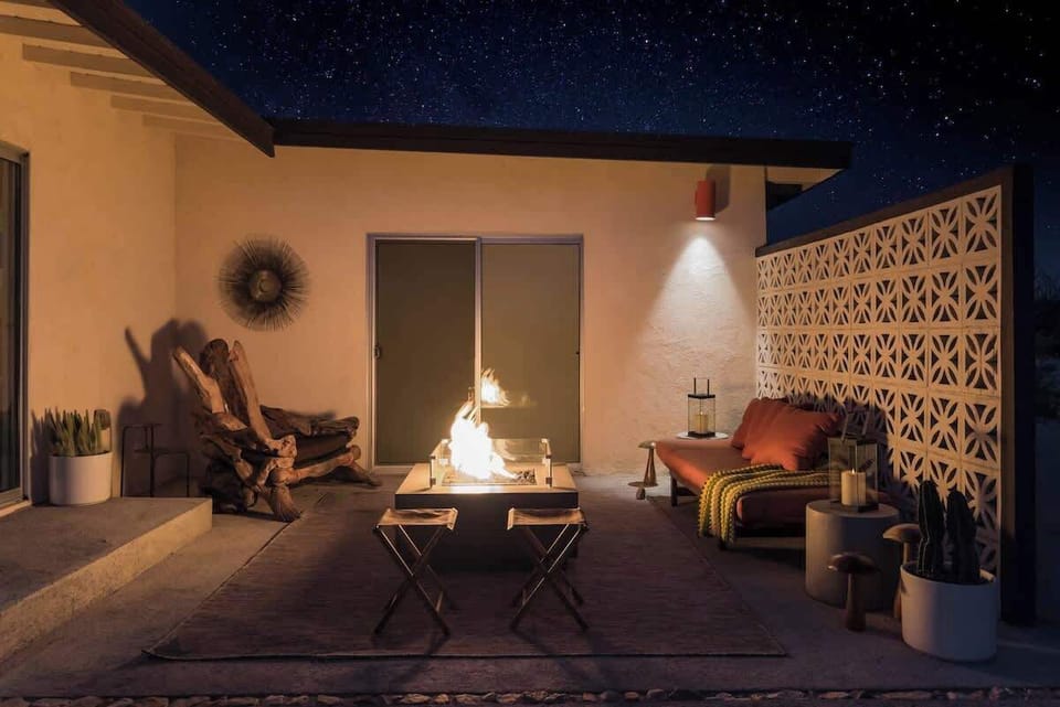 Patio off of the primary bedroom